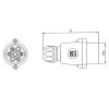 201050 Вилка 7 контактів, 7P/12V, IP 44, ISO 1724 - Type N, ERICH JAEGER 201050 Вилка 7 контактів, 7P/12V, IP 44, ISO 1724 - Type N, ERICH JAEGER